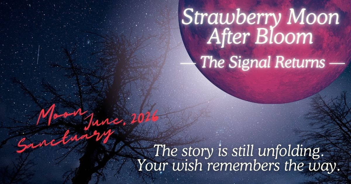 2026年6月 Moon Sanctuary｜Strawberry Moon After Bloom｜The Signal Returns｜ストロベリームーンと月の通信リチュアル
