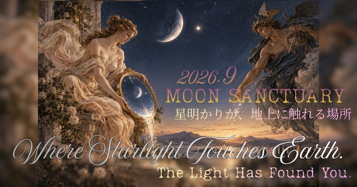 Where Starlight Touches Earth｜2026年9月 Moon Sanctuary｜星座から届いた光が、地上の道を照らし始める月